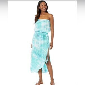 BECCA Ponza Cover Up Strapless Dress Beach Cruise Wear Size S